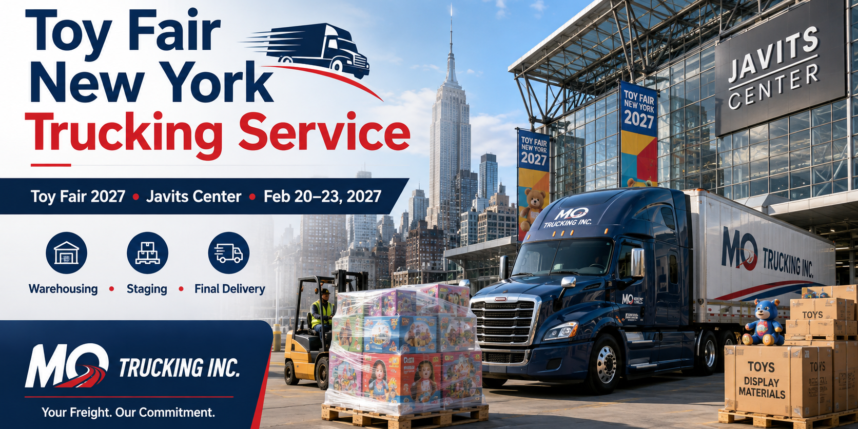 Toy Fair New York trucking service Toy Fair New York trucking service